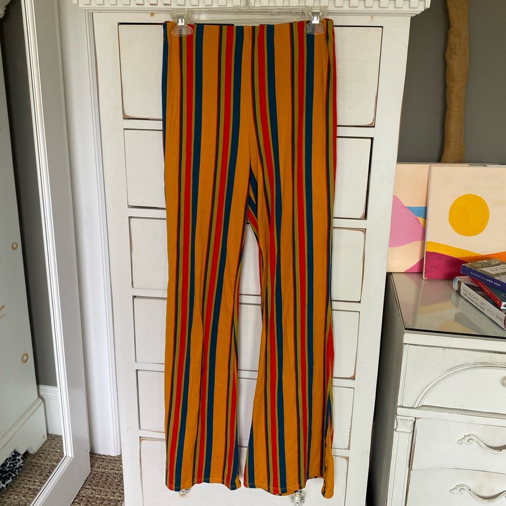 Forever 21 Flare Striped Pants